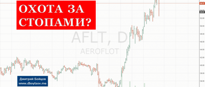 Вытряхивание из позиции на фондовом рынке: пример