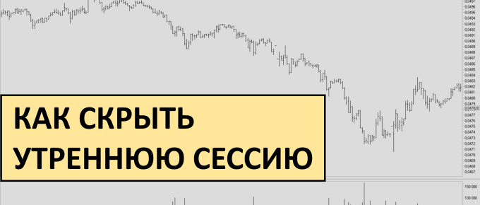 Как скрыть утреннюю сессию с графика в Quik на МосБирже и СПБ Бирже